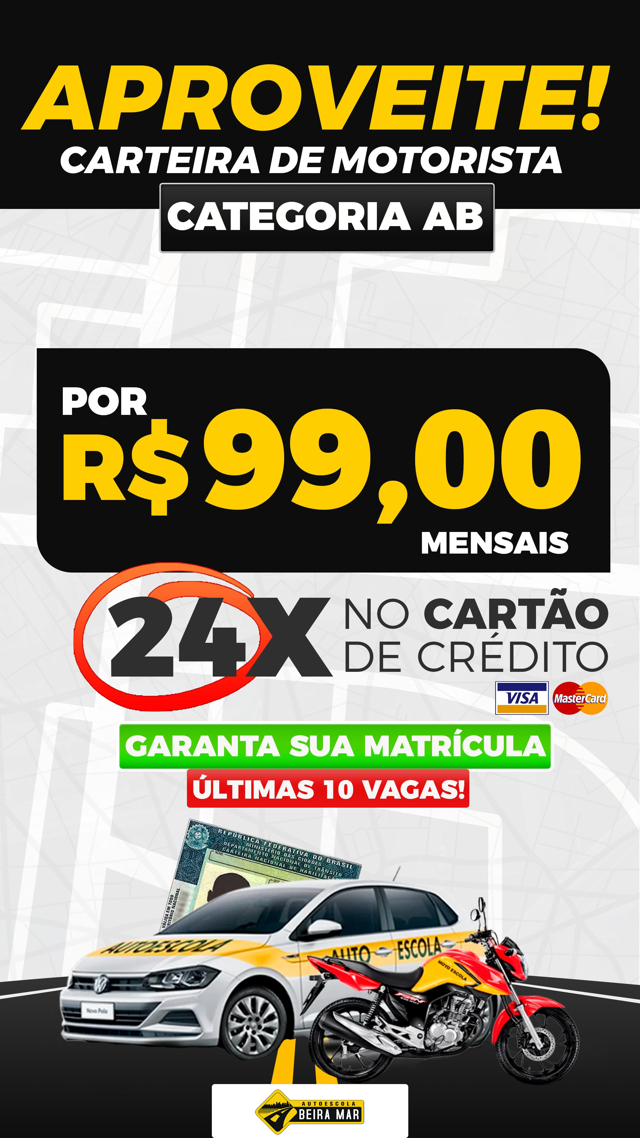 Aluno realizando prova prática